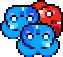 Rolling slime-bunnies from the browser version of Drop Wizard