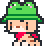 Pascal wearing the frog hat