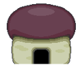 A mushroom house