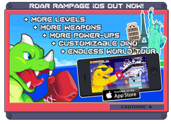 An ad in Roar Rampage showing the Sand Dino