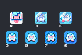 Possible icons to be used before Lost Yeti's submission to the App Store.